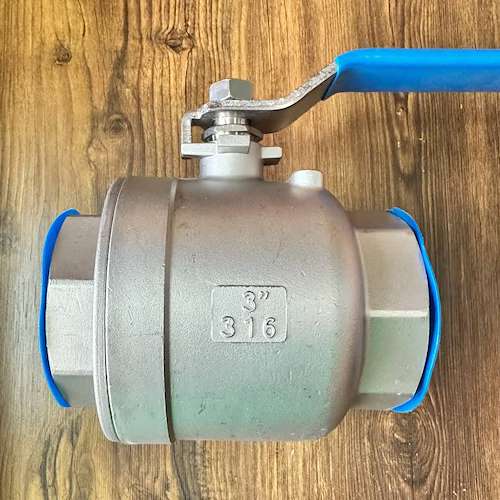 شیر گازی ۳ اینچ ۱۰۰۰ وگ یک تکه ۳۱۶ دنده  TCI